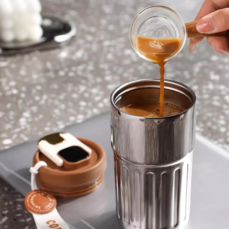 （50% KORTING）🎄Koffie thermoskan met temperatuurweergave😊 (KOPER 2 GRATIS VERZENDING)