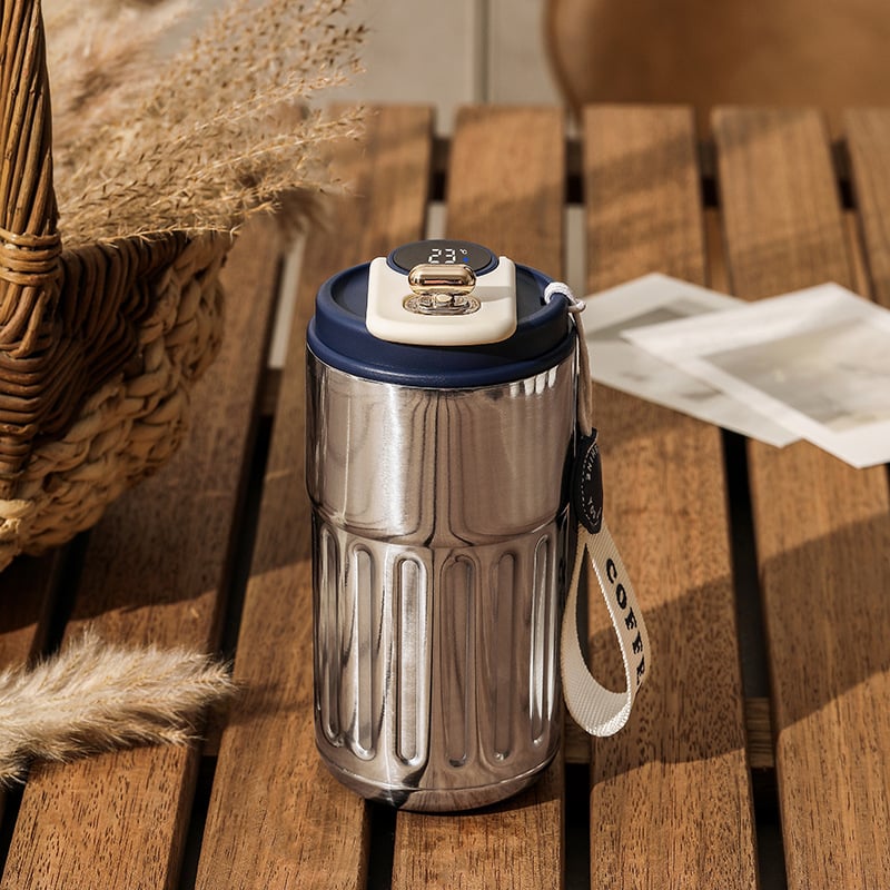 （50% KORTING）🎄Koffie thermoskan met temperatuurweergave😊 (KOPER 2 GRATIS VERZENDING)