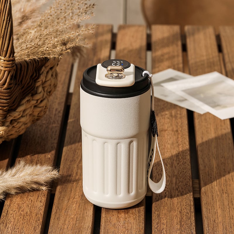 （50% KORTING）🎄Koffie thermoskan met temperatuurweergave😊 (KOPER 2 GRATIS VERZENDING)